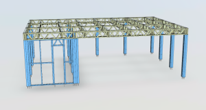 CARPORT z pomieszczeniem gospodarczym